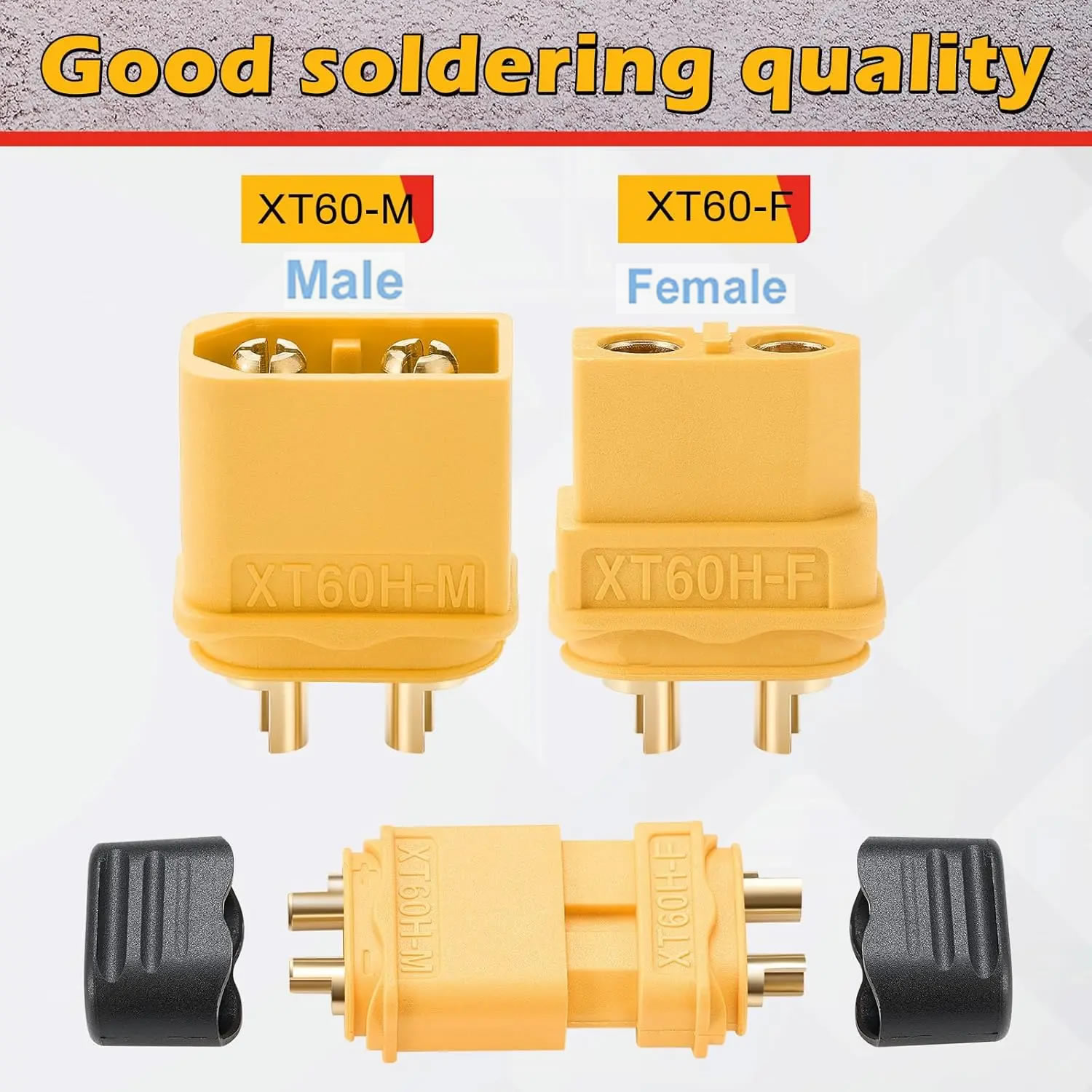 XT60 Connector Plug with Sheat - Drone Battery Adapter 评论和价格
